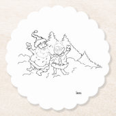 Untersetzer: Herr & Frau Claus Untersetzer (Vorderseite)