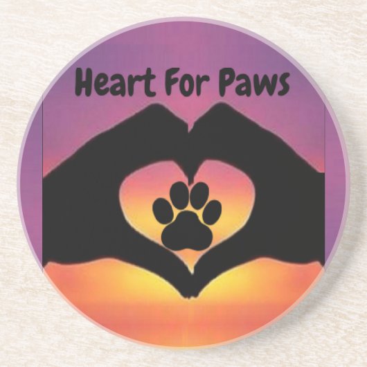 Untersetzer Herz für Paws (Vorne)