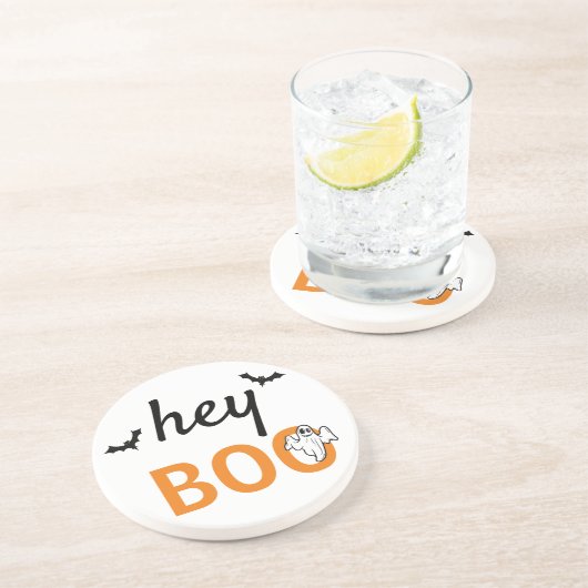 Untersetzer - hey BOO Ghost / Fledermäuse (Seite)