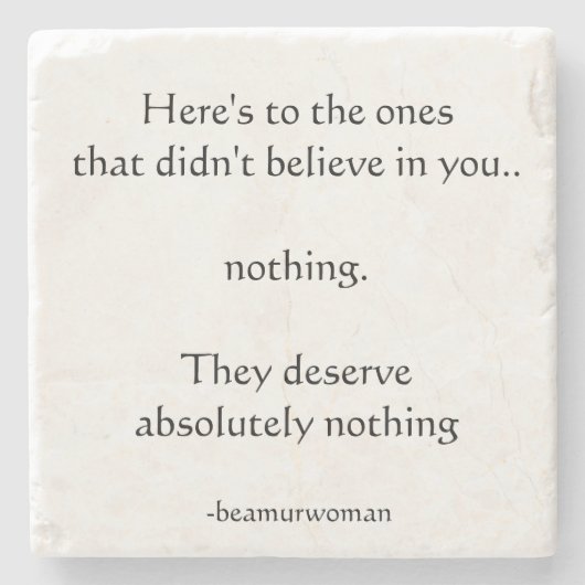 Untersetzer hier ist zu den, die nicht glaubten (Vorderseite)