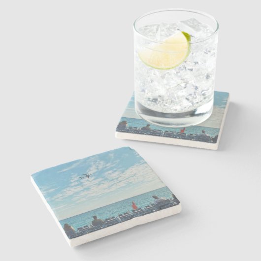 Untersetzer hoch und weg Stone (Seitenansicht)