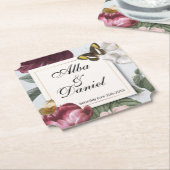 Untersetzer Hochzeit Blütenblume Blume Schmetterli (angewinkelt)