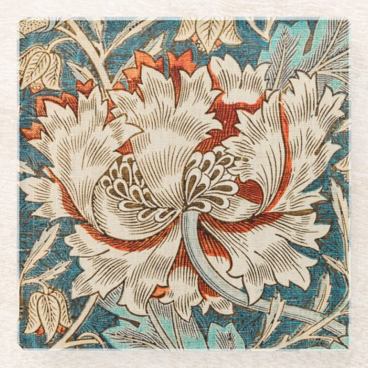 Untersetzer - Honeysuckle Design - William Morris (Vorderseite)