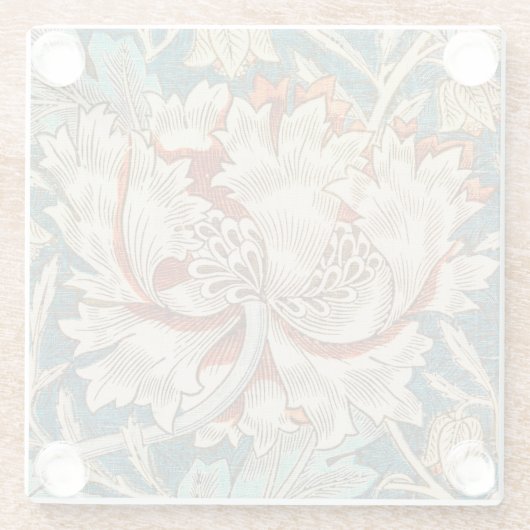 Untersetzer - Honeysuckle Design - William Morris (Rückseite)