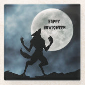 Untersetzer, Howling Werewolf Glasuntersetzer (Vorderseite)