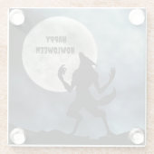 Untersetzer, Howling Werewolf Glasuntersetzer (Rückseite)