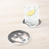 Untersetzer Husky Ein blaues Auge ein braunes Auge (Seite)