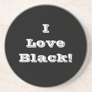 Untersetzer I Liebe Black