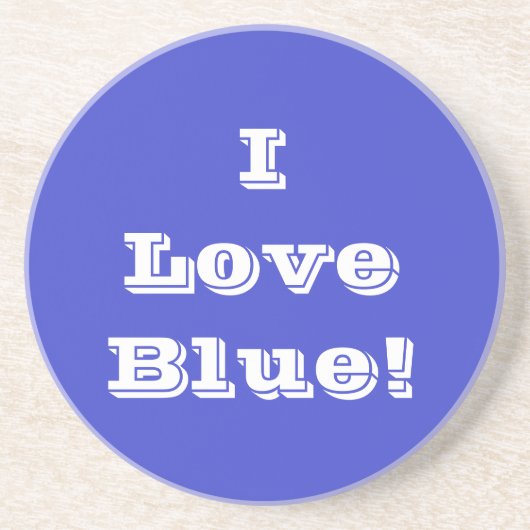 Untersetzer I Liebe Blue (Vorne)