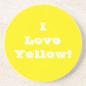 Untersetzer I Liebe gelb (Vorne)
