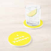 Untersetzer I Liebe gelb (Seite)