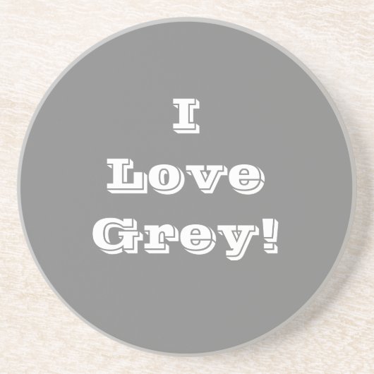 Untersetzer I Liebe Grau (Vorne)