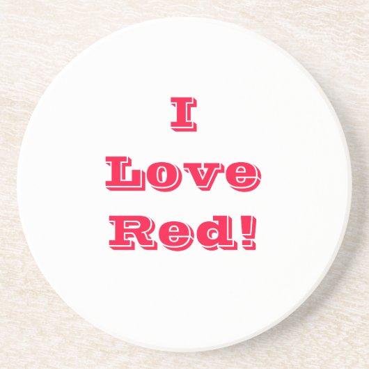 Untersetzer I Liebe Rot (Vorne)
