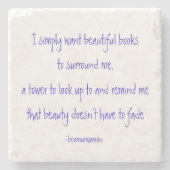 Untersetzer I wollen schöne Bücher, um mich zu (Vorderseite)