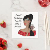 "Untersetzer?... Ich werde meinen Drink nicht abse Serviette (Beispiel)