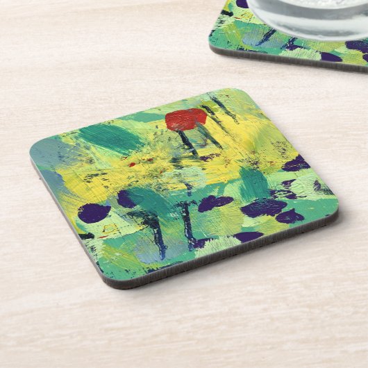 Untersetzer im Feld- und Wiesendesign (Linke Seite)