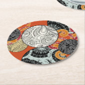 Untersetzer im japanischen Stil mit rotem Hintergr (Angewinkelt)