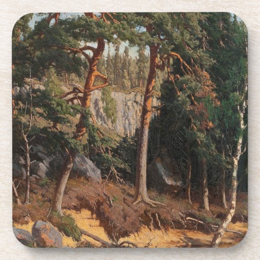 Untersetzer "im Wald" (Vorderseite)