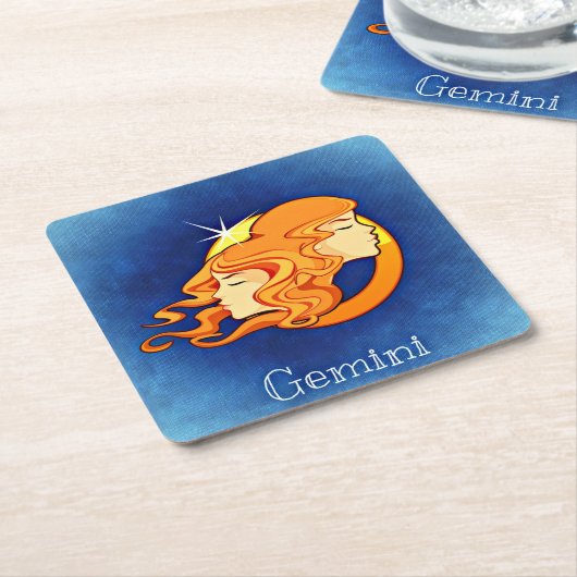 Untersetzer in Gemini Zodiac (angewinkelt)