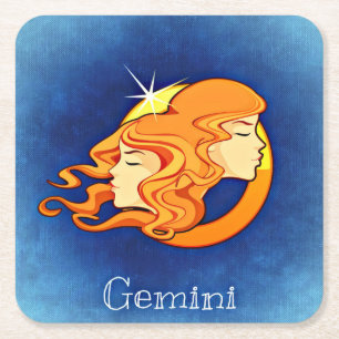 Untersetzer in Gemini Zodiac