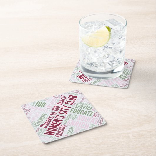 Untersetzer in Papierform - Set von 6 (Vor Ort)