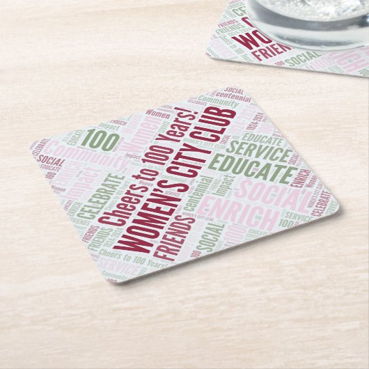 Untersetzer in Papierform - Set von 6 (angewinkelt)