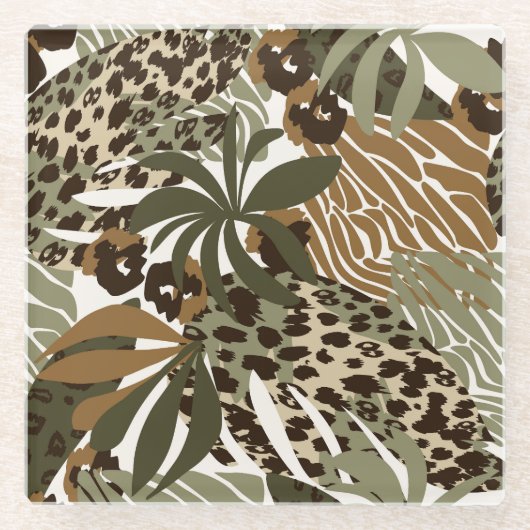 Untersetzer Jungle Animal Print (Vorderseite)