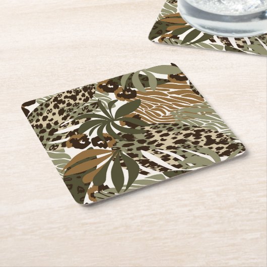Untersetzer Jungle Animal Print (angewinkelt)
