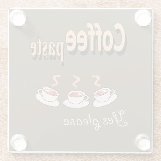 Untersetzer Kaffeepause Sonnenkaffee Pub (Rückseite)