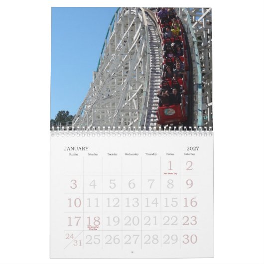Untersetzer-Kalender Kalender (Jan 2027)