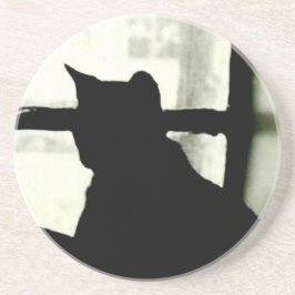 Untersetzer "Katze in Fenster"