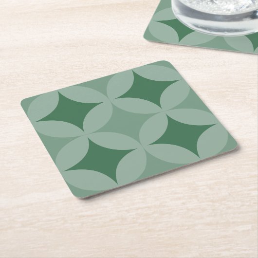 Untersetzer - Kreise und Diamanten (angewinkelt)