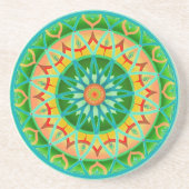 Untersetzer-Kreisphantasie im Grün Getränkeuntersetzer (Vorne)