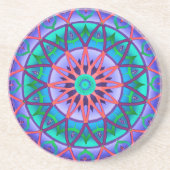 Untersetzer-Kreisphantasie im Lavendel Sandstein Untersetzer (Vorne)