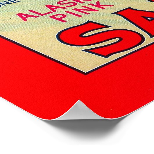 Untersetzer Lachs Poster (Ecke)