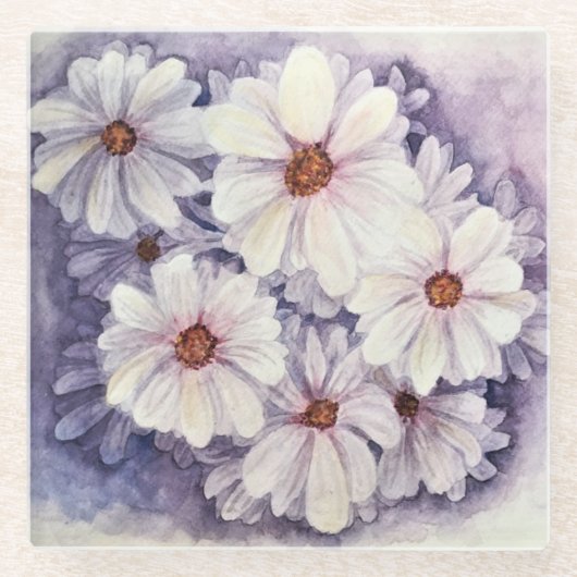 Untersetzer Lavender African Daisies (Vorderseite)