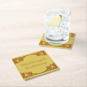 Untersetzer - Leafarben mit Text (Vor Ort)