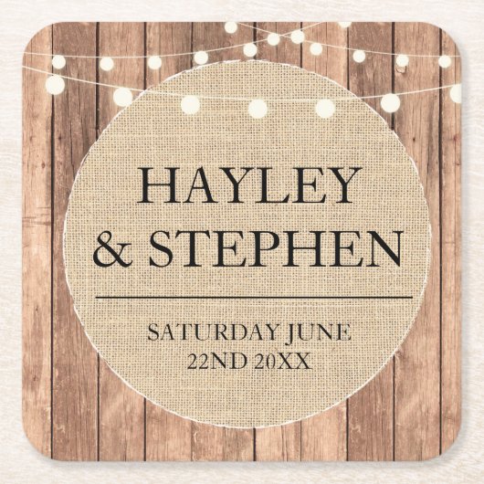 Untersetzer-Leinwand beleuchtet rustikales Rechteckiger Pappuntersetzer (Vorderseite)