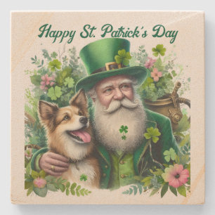 Untersetzer Leprechaun und Hundestein