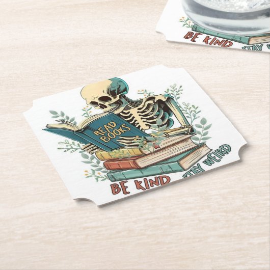 Untersetzer lesen von Büchern (angewinkelt)