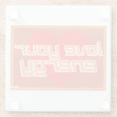 Untersetzer "LIEBE DEINE ENERGIE" (Rückseite)