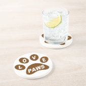 Untersetzer Liebe Paws Brown (Seite)