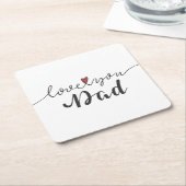 Untersetzer Liebe-Sie Vater-glücklicher des (angewinkelt)