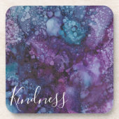 Untersetzer "Lila-Blues Hübsch"/Personalisieren (Vorderseite)