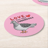 Untersetzer "Love for The Underdogs" (Angewinkelt)