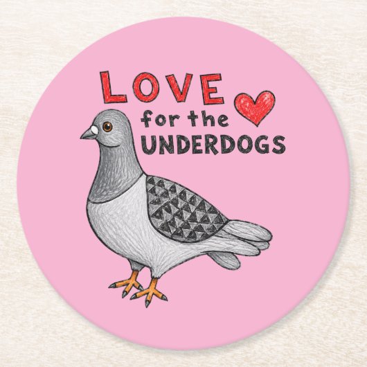 Untersetzer "Love for The Underdogs" (Vorderseite)
