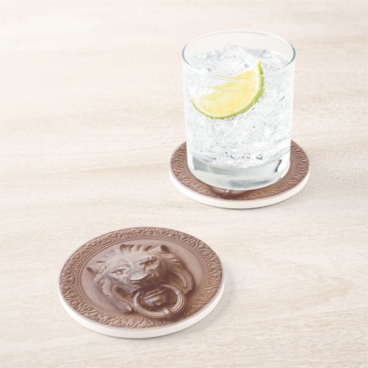 Untersetzer - Löwenkopftür-Knopf (Seite)