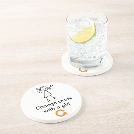 Untersetzer - Mädchen (Seite)