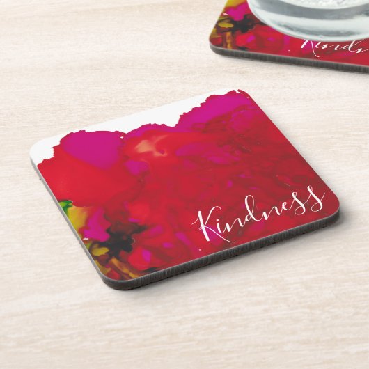 Untersetzer "Magenta Blume" (Linke Seite)