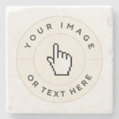 Untersetzer marbeln - Benutzerdefiniert (Bild/Text (Vorderseite)